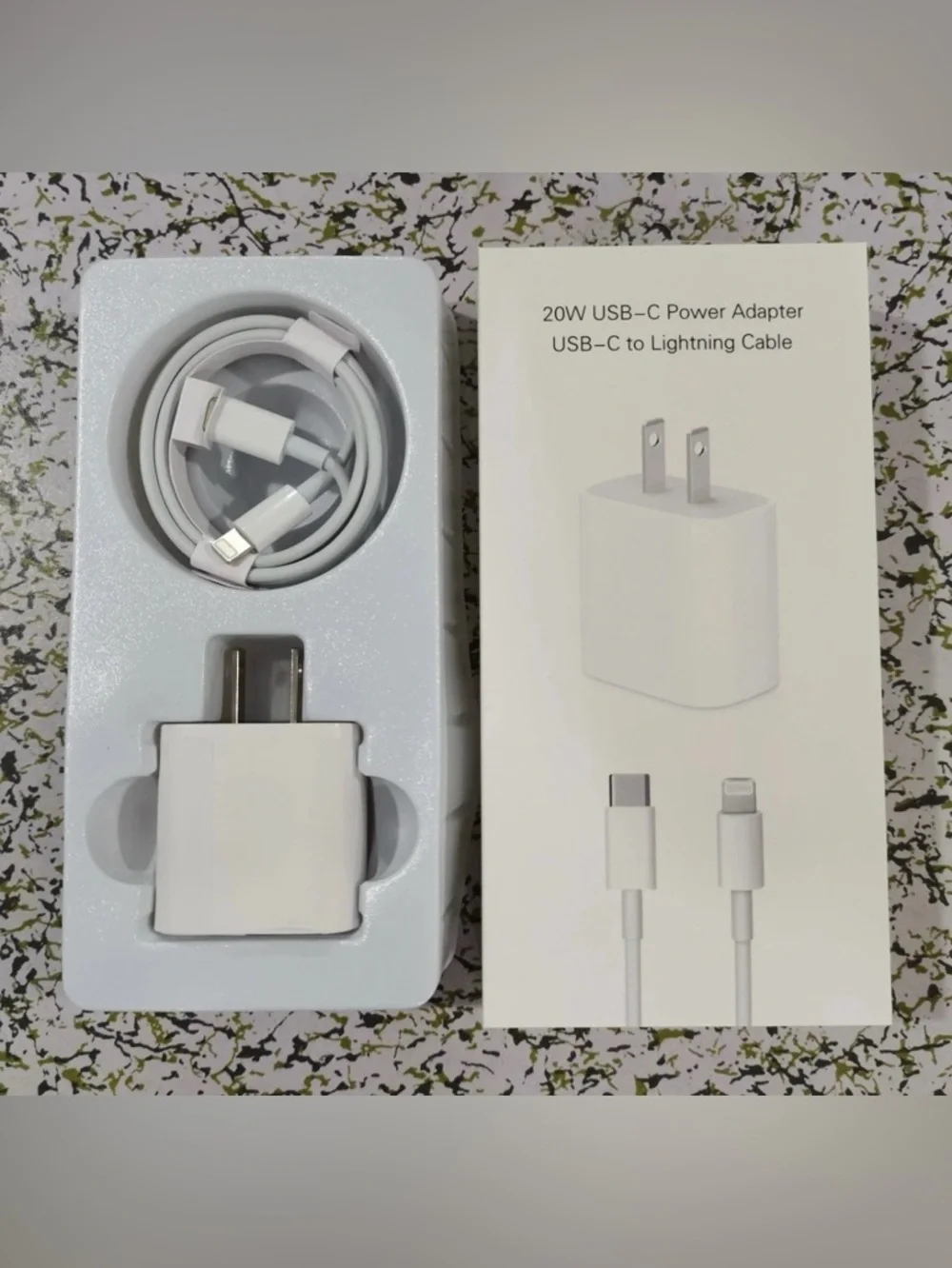 Apple 20W Fast Charger with USB-C to Lightning Cable and‎ Power Adapter 2 Pack